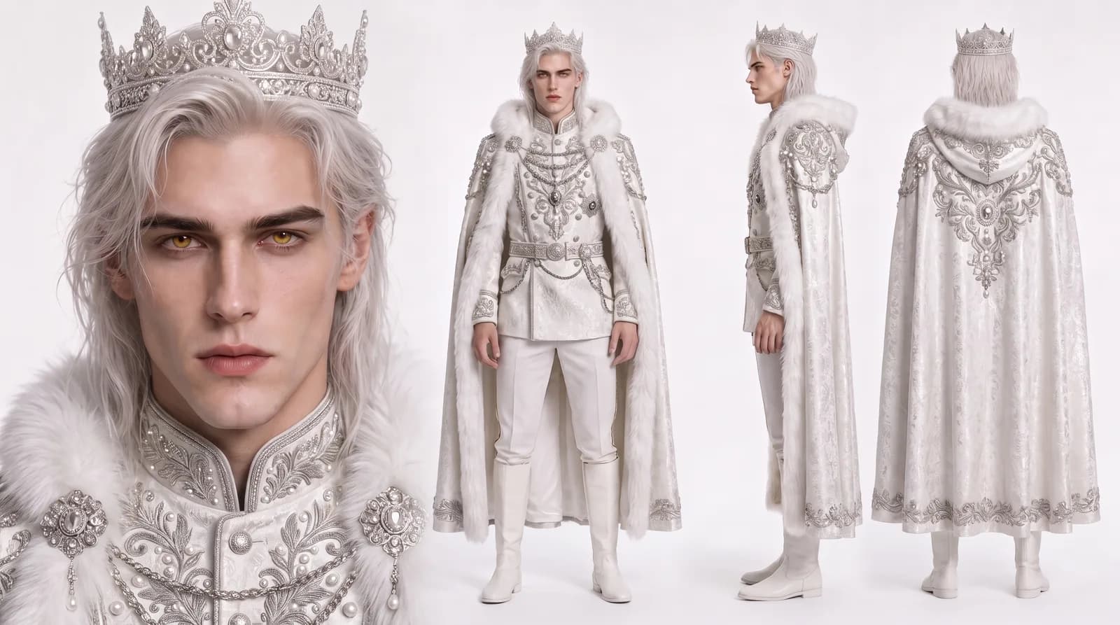Valerius 身穿婚礼服饰的角色造型图