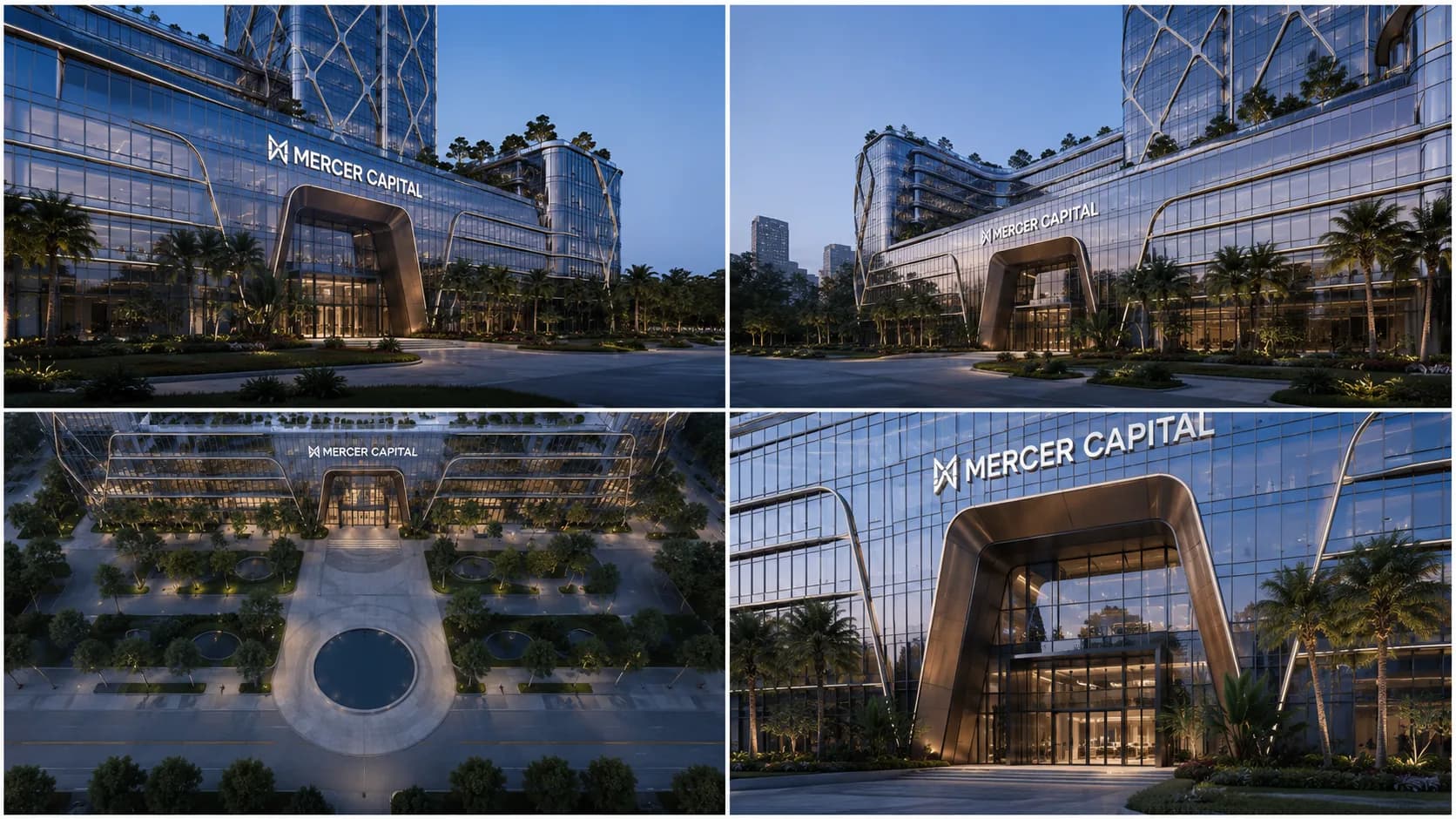Mercer 集团总部建筑的项目封面概念图